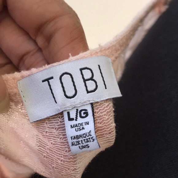 NWT! Tobi Size L Blush Dress With tie knot - Picture 4 of 8